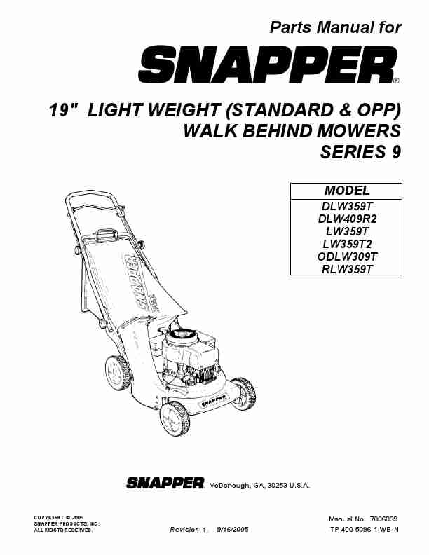 Snapper Lawn Mower DLW359T-page_pdf